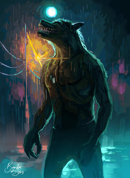 Study for 'Werewolves' (2024) Study for 'Werewolves' (2024)